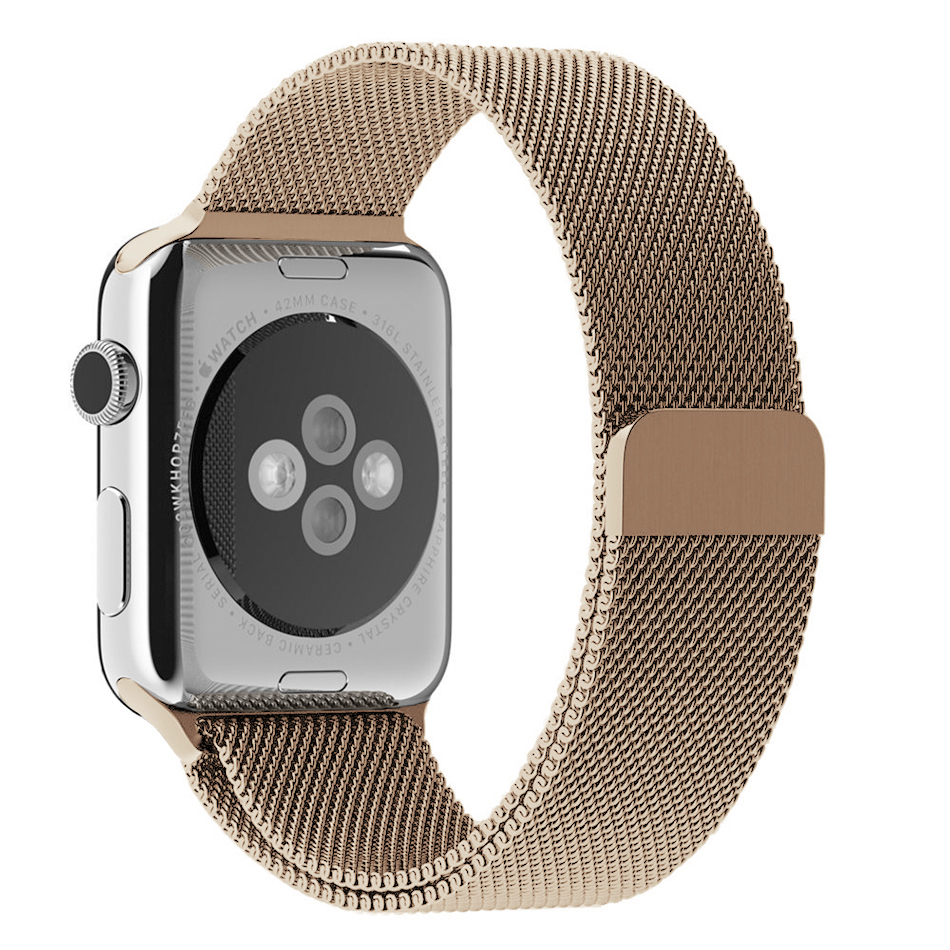Apple watch 44mm gold new arrivals milanese loop